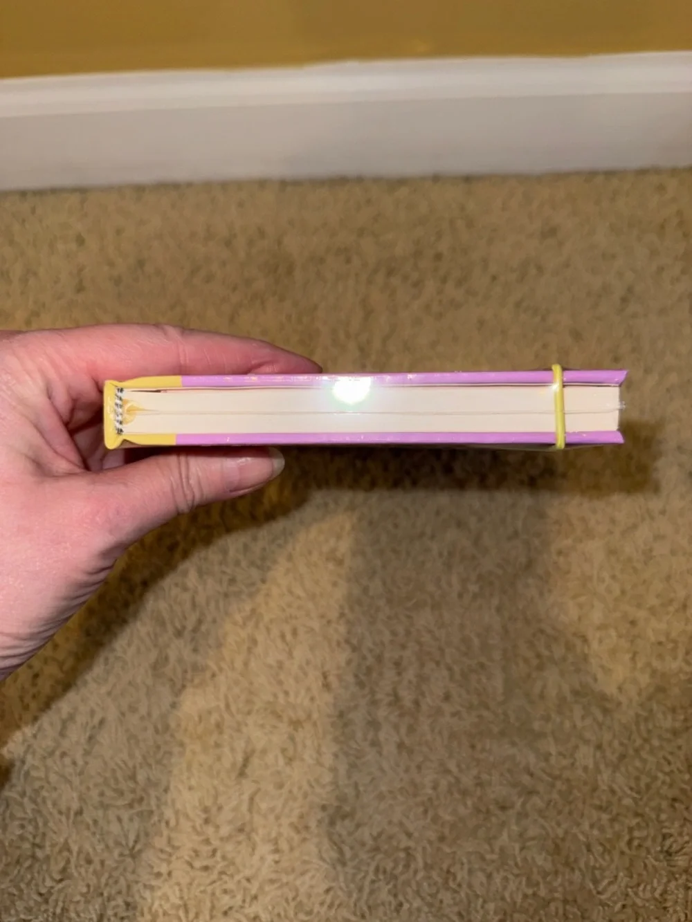 kate spade Lavender and Yellow Monogram ‘s’ Journal